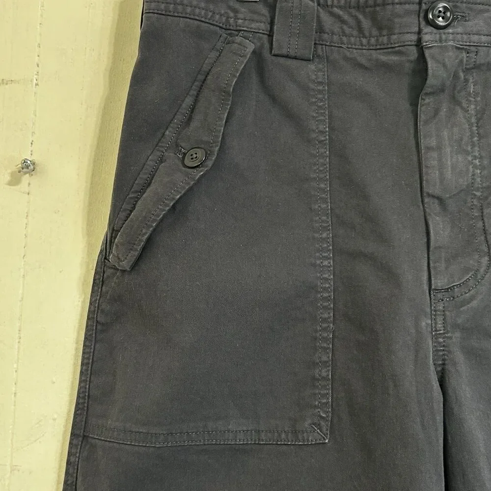 Banana Republic Women Barrel Pant Size 10 Dark Gray High Rise Tapered Pants - Picture 5 of 14